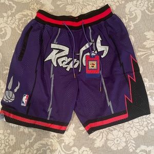 Just Don Hardwood Classics Raptors Basketball Shorts